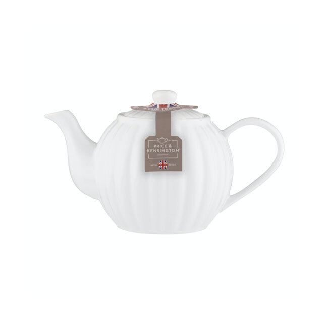 Price & Kensington | White Luxe 6-Cup Teapot