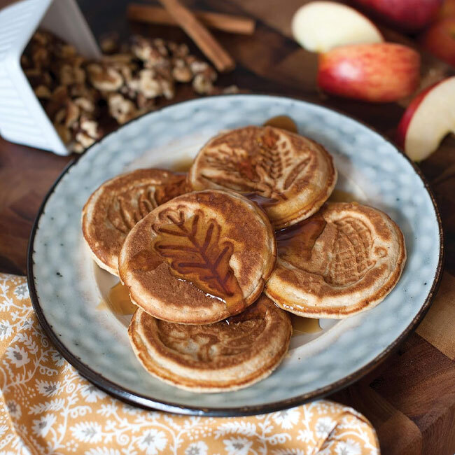 Nordic Ware Autumn Leaves Pancake Pan - pancakes