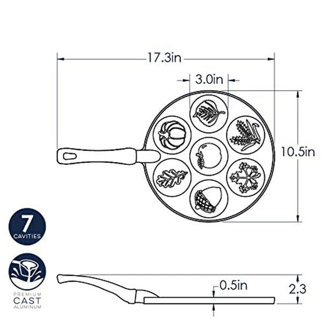 Nordic Ware Autumn Leaves Pancake Pan