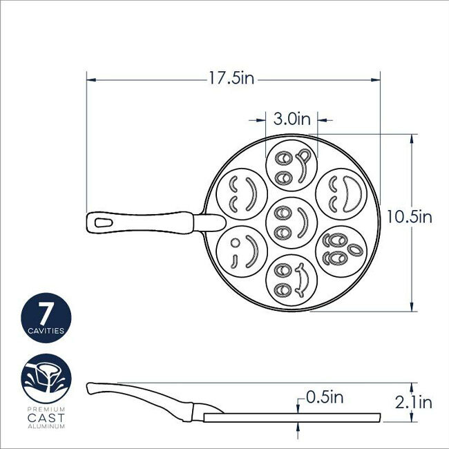 Nordic Ware Smiley Face Pancake Pan