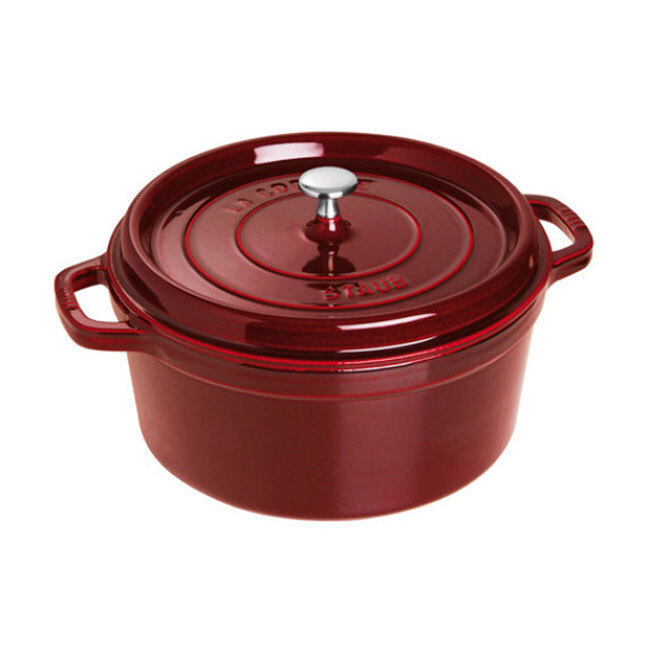 Staub Cast Iron 7 Qt. Round Cocotte | Grenadine