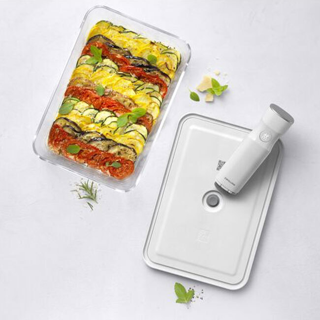 Zwilling Fresh & Save Glass Vacuum Gratin Dish | Grey