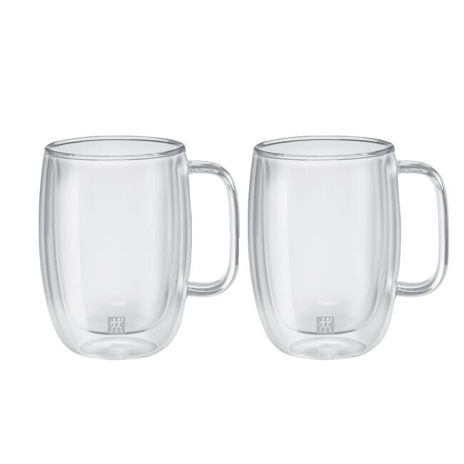 Product Zwilling Sorrento Plus Double-Wall 15 oz. Glass Latte Mug, Set of 2