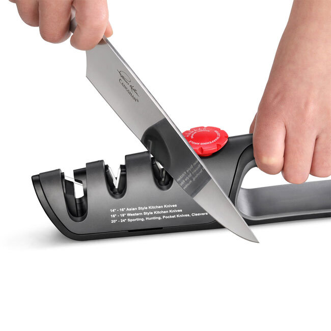 Cangshan Professional Knife + Scissor Sharpener, 3-Stage Adjustable