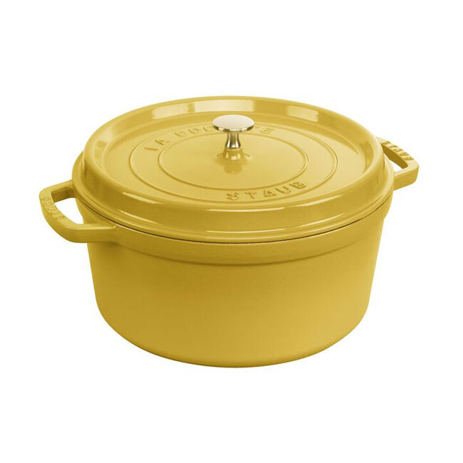 Product Staub Cast Iron 7 Qt. Round Cocotte | Citron