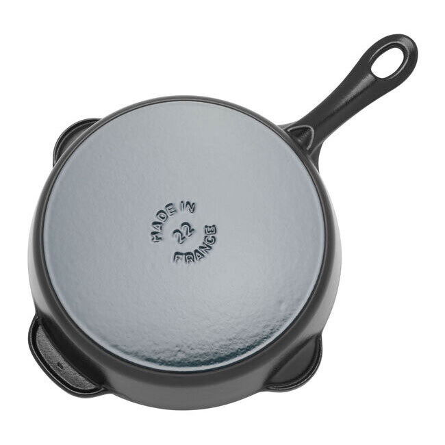 Staub 8.5-inch, Traditional Deep Skillet | Black Matte bottom