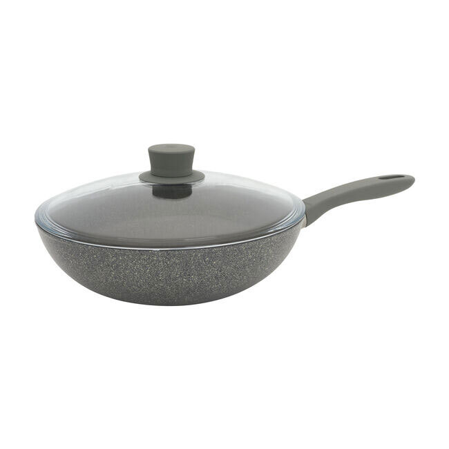 Product Zwilling Parma Plus 11-inch Nonstick Wok With Lid | Aluminum, Grey