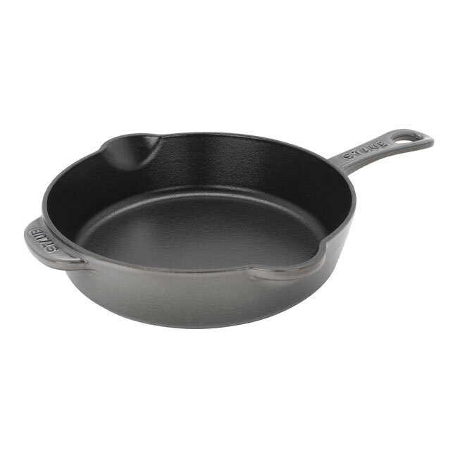 Staub Cast Iron 8.5-inch Traditional Deep Skillet | Graphite