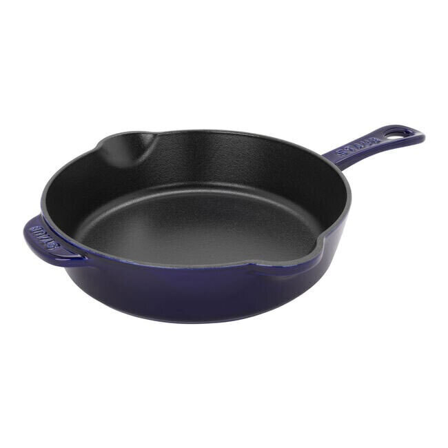 Staub Cast Iron 8.5-inch Traditional Deep Skillet | Dark Blue