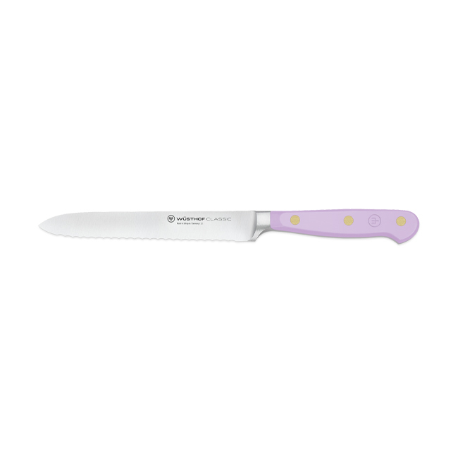 Wüsthof Classic 5” Serrated Utility Knife | Purple Yam