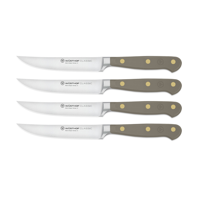 Product Wüsthof Classic 4-Piece Steak Knife Set | Velvet Oyster