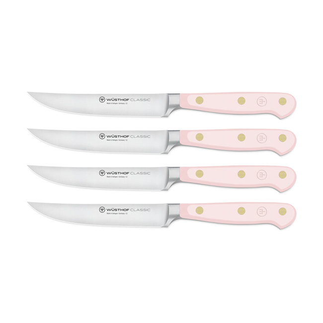 Product Wüsthof Classic 4-Piece Steak Knife Set | Pink Himalayan Salt
