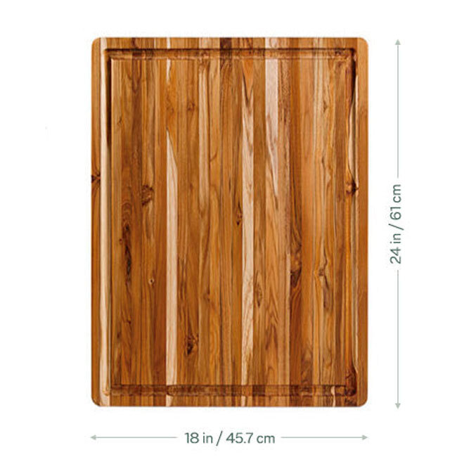 Teakhaus Professional Carving Board w/Juice Canal (XL) 108 - dimensions