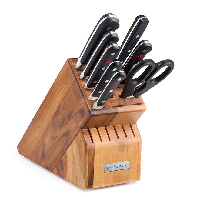 Wüsthof Classic 9-Piece Knife Block Set, Acacia