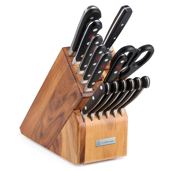 Product Wüsthof Classic 15-Piece Knife Block Set, Acacia