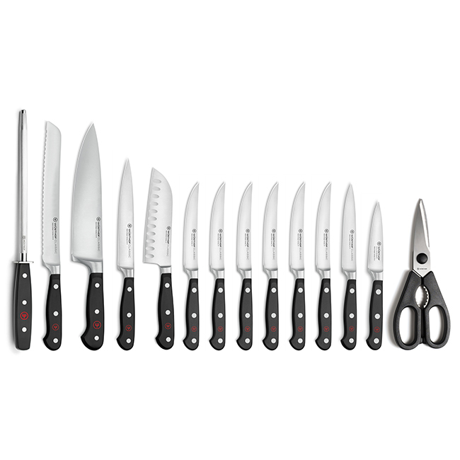 Wüsthof Classic 15-Piece Knife Block Set, Acacia