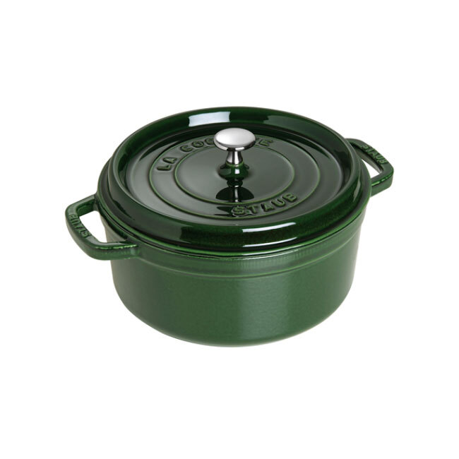 Staub Cast Iron Round 4 Qt Cocotte | Basil
