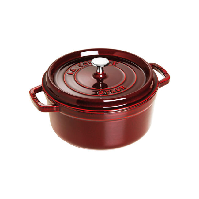 Staub Cast Iron Round 4 Qt Cocotte | Grenadine