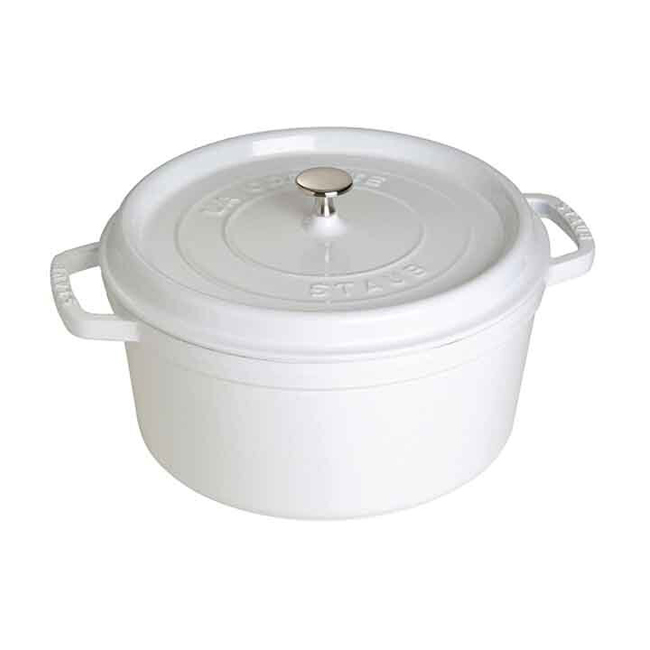 Staub Cast Iron 7-qt Round Cocotte - Lilac