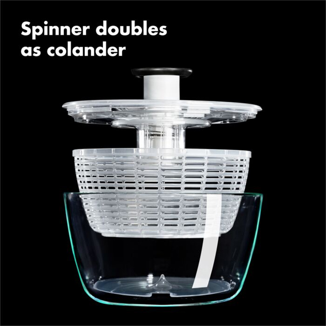 OXO Good Grips Glass Salad Spinner in Small & Large Sizes on Food52