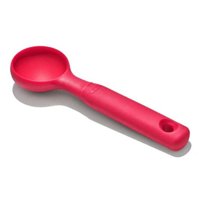OXO Good Grips Silicone Cookie Scoop & Small Spatula Set | Red - scoop only