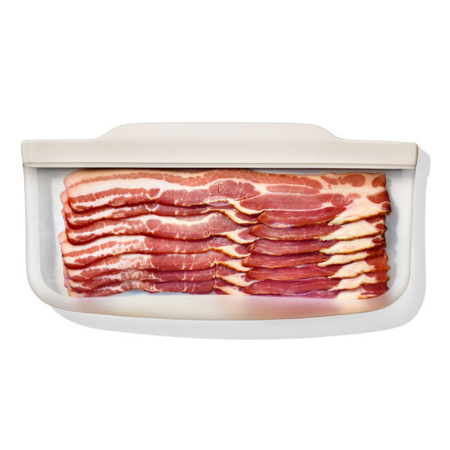 OXO Good Grips Silicone Reusable Bag - Slim Bag (30 oz) | Oat