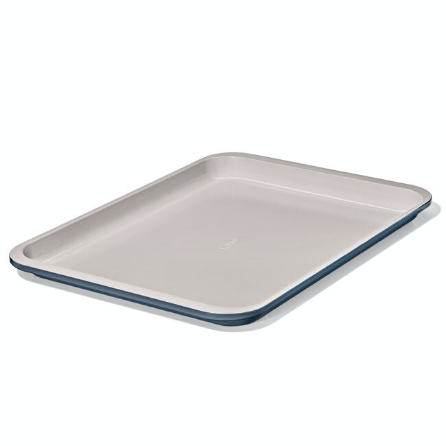 OXO Good Grips Non-Stick Pro Ceramic Coated Metal Bakeware Half Sheet Pan | Storm Blue