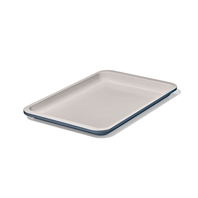 OXO Good Grips Non-Stick Pro Ceramic Coated Metal Bakeware Quarter Sheet Pan | Storm Blue