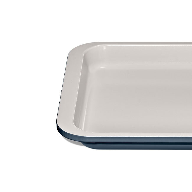 OXO Good Grips Non-Stick Pro Ceramic Coated Metal Bakeware Quarter Sheet Pan | Storm Blue