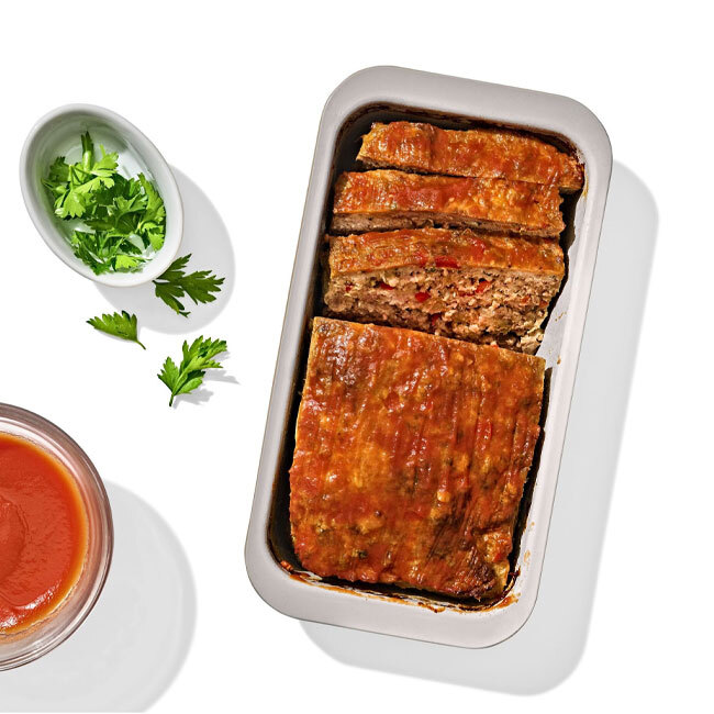 OXO Good Grips Non-Stick Pro Ceramic Coated Metal Bakeware 1 lb Loaf Pan | Storm Blue