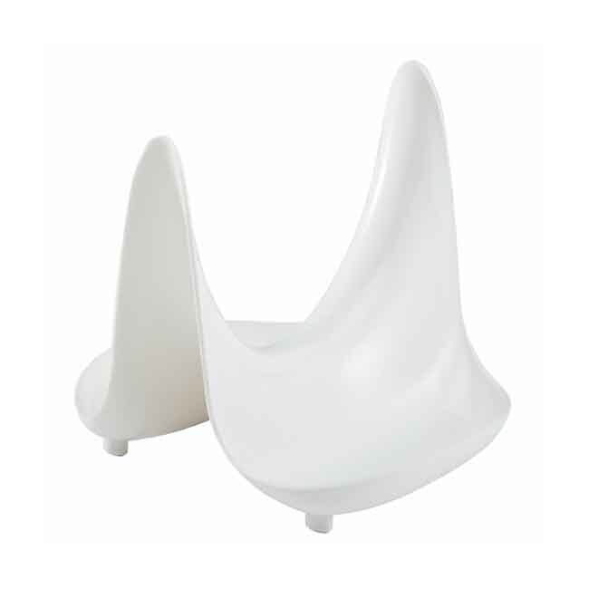 Gourmac Pot Lid Stand and Spoon Rest White