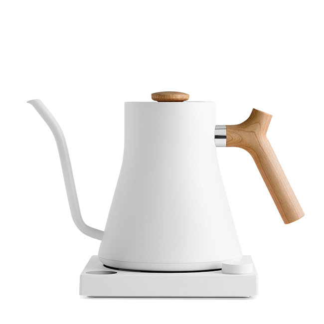 Fellow Stagg EKG Electric Kettle | White/Maple