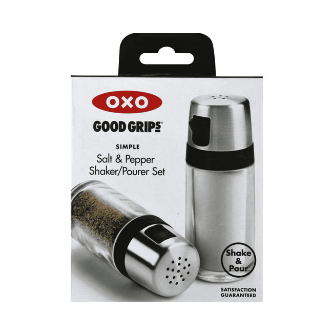 OXO Good Grips Simple Salt and Pepper Shaker Set - package