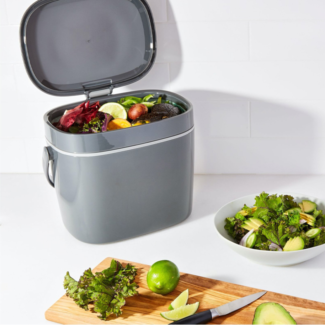OXO Good Grips Easy-Clean Compost Bin | 1.75 Gal