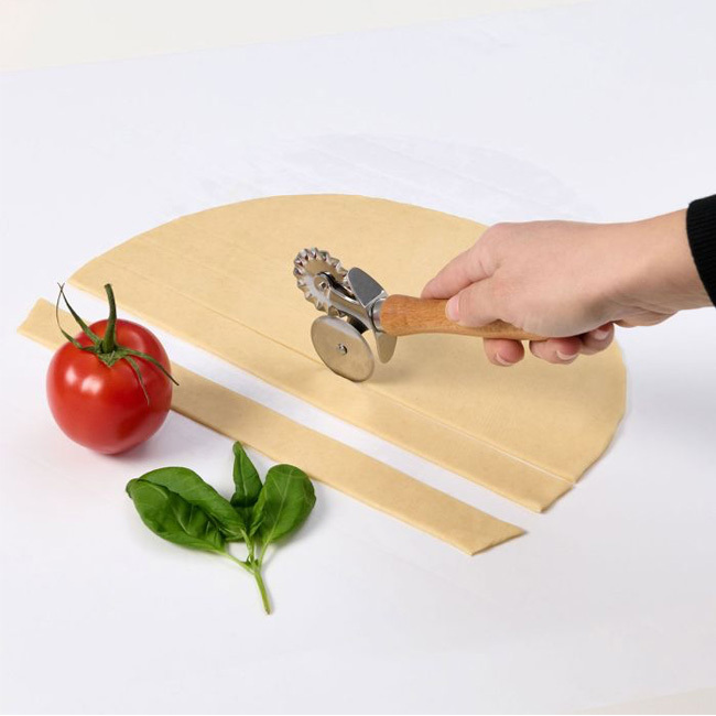 HIC | Fantes Double Pastry Ravioli Pasta Dough Cutter Crimper