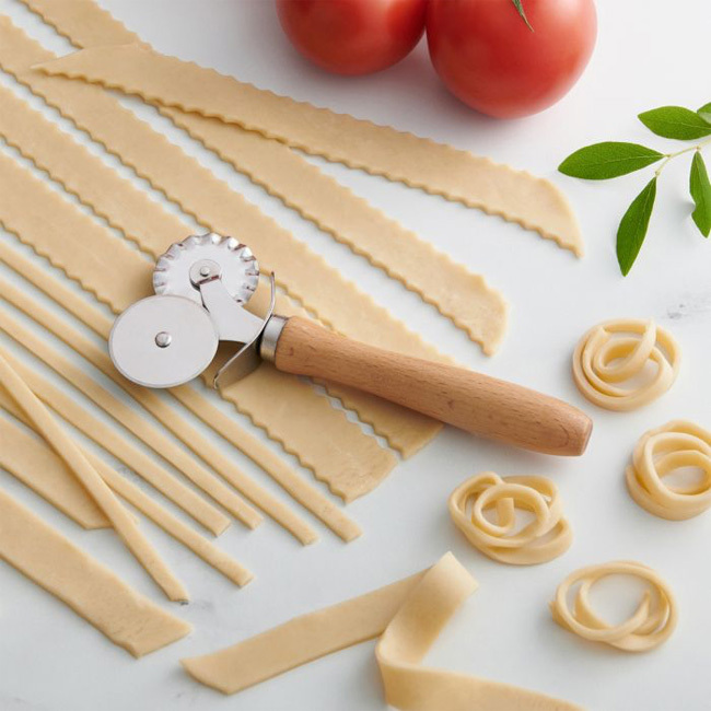 HIC | Fantes Double Pastry Ravioli Pasta Dough Cutter Crimper