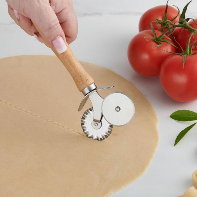 HIC | Fantes Double Pastry Ravioli Pasta Dough Cutter Crimper