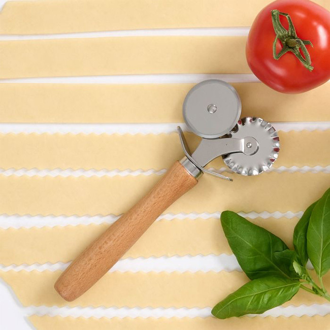HIC | Fantes Double Pastry Ravioli Pasta Dough Cutter Crimper