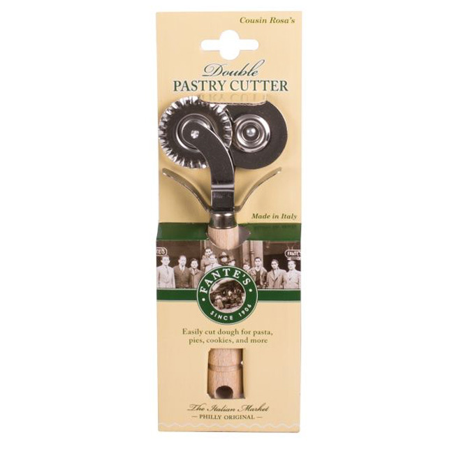 HIC | Fantes Double Pastry Ravioli Pasta Dough Cutter Crimper