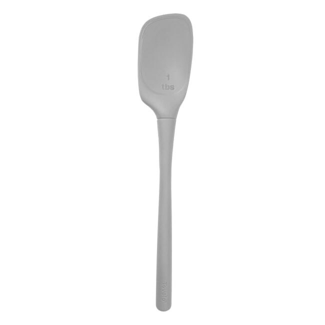 Tovolo All-Silicone Deep Spoon | Oyster Gray