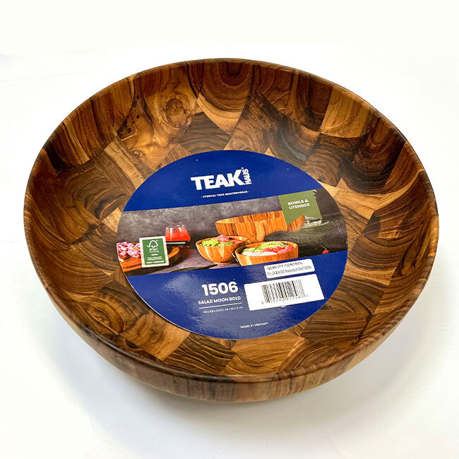 Teakhaus Moon Salad Bowl
