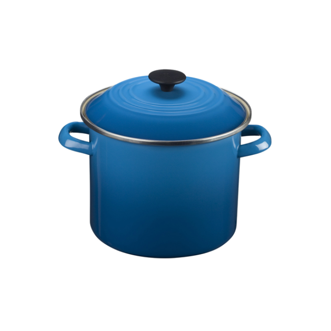 Le Creuset 8 Qt Enamel on Steel Stockpot | Marseille Blue