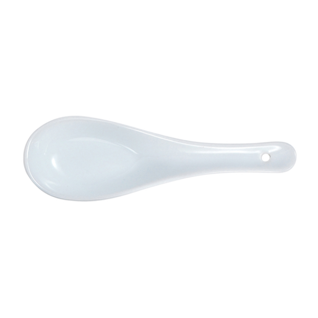 Asian Porcelain Soup Spoon