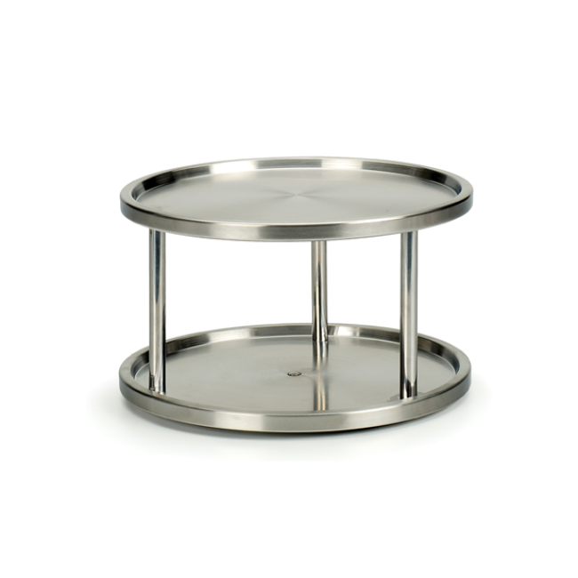 RSVP International Stainless Steel Two-Tier Turntable