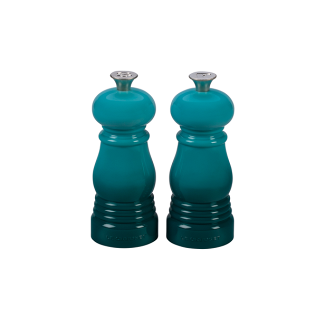 Le Creuset Petite Salt & Pepper Mill Set | Caribbean Blue