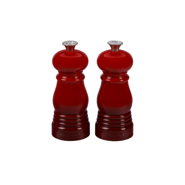 Le Creuset Petite Salt and Pepper Mill Set in Black and White