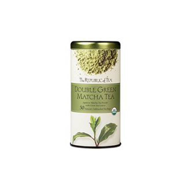 Product The Republic of Tea Organic 100% Double Green® Matcha Tea Bags