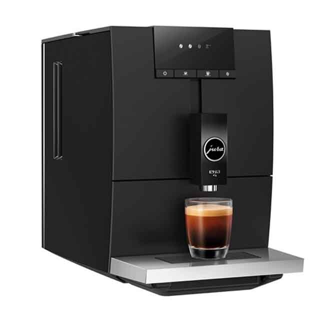 Jura ENA 4 Automatic Coffee Center - Metropolitan Black - left quarter