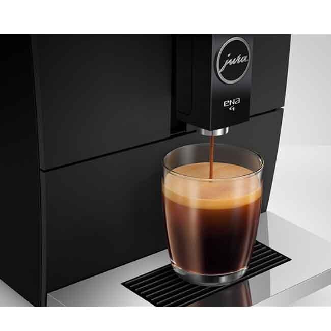 Jura ENA 4 Automatic Coffee Center - Metropolitan Black - in use
