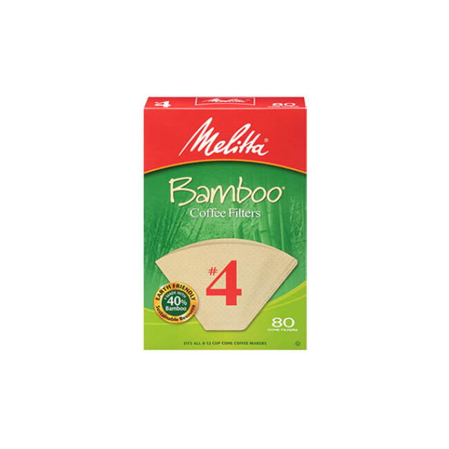 Melitta #4 Cone Bamboo Coffee Filter